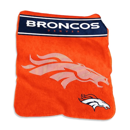 Logo Brands Denver Broncos 60x80 Raschel Throw 610-26X